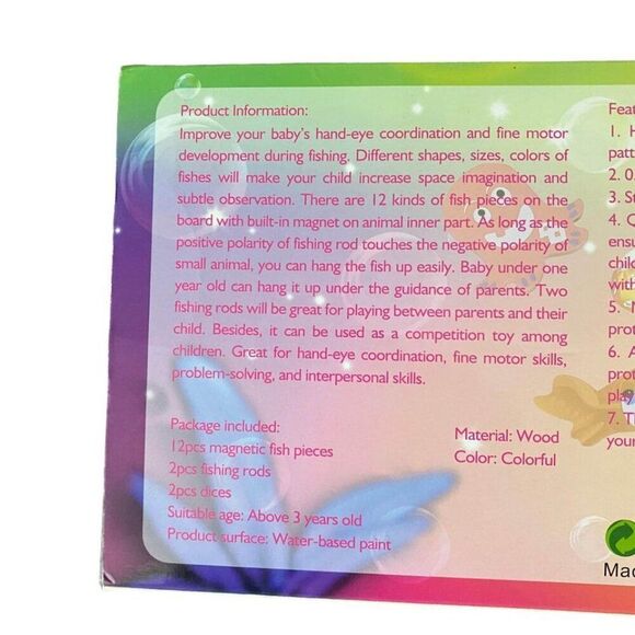 Wood magnetic Fishing Counting Game - Picture 5 of 5